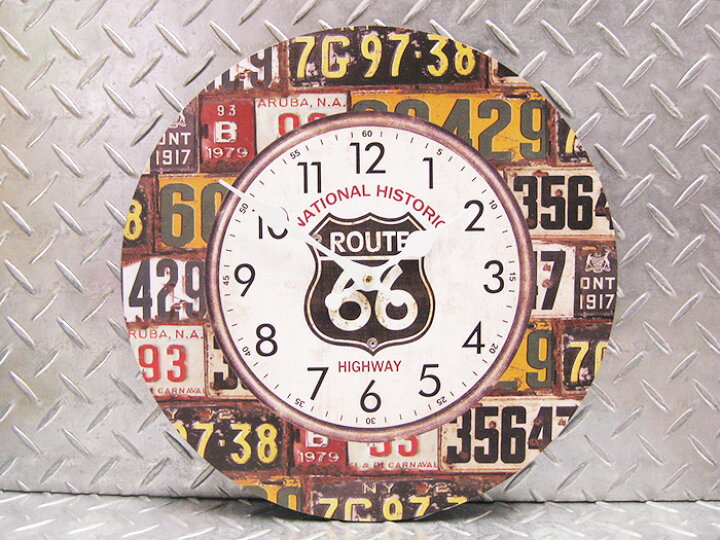 楽天市場】アメリカンウォールクロック 時計 34cm (ルート66 プレート A026) 壁掛け時計 ROUTE66 大きい ヴィンテージ風 ガレージ バイク かっこいい おしゃれ 西海岸風 インテリア アメリカン雑貨 : ラヴィアンローズ アメリカン雑貨 楽天市場】アメリカンウォールクロック 時計 34cm (ルート66 プレート A026) 壁掛け時計 ROUTE66 大きい ヴィンテージ風 ガレージ バイク かっこいい おしゃれ 西海岸風 インテリア アメリカン雑貨 : ラヴィアンローズ アメリカン雑貨