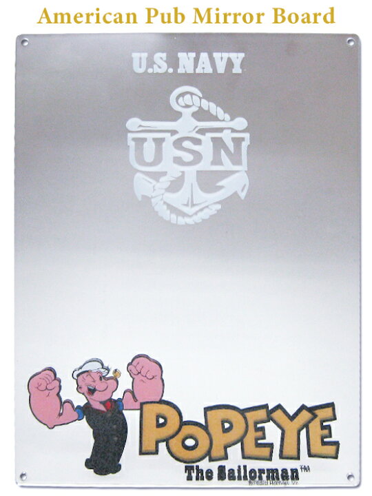 楽天市場 ポパイ パブミラー 看板 鏡 壁掛け Popeye アクリル おしゃれ オールドアメリカン キャラクター グッズ ダイナー 店舗 装飾 西海岸風 インテリア アメリカン雑貨 ラヴィアンローズ アメリカン雑貨