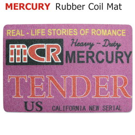 マーキュリー ラバーコイルマット (tender) 約60cm mercury オールドアメリカン 玄関マット 屋外 屋内 ドアマット ガレージ ゴムマット 丸洗い おしゃれ 西海岸風 インテリア アメリカン雑貨