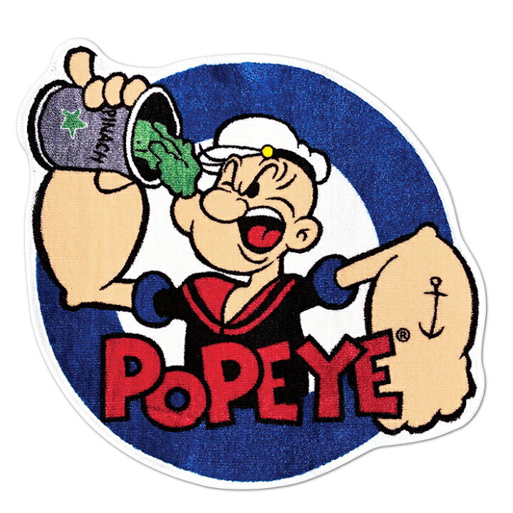 楽天市場 ポパイ フロアマット ラウンド 玄関マット ほうれん草 ブルー Popeye キャラクター おしゃれ ガレージ 丸洗い グッズ レトロ 西海岸風 インテリア アメリカン雑貨 ラヴィアンローズ アメリカン雑貨