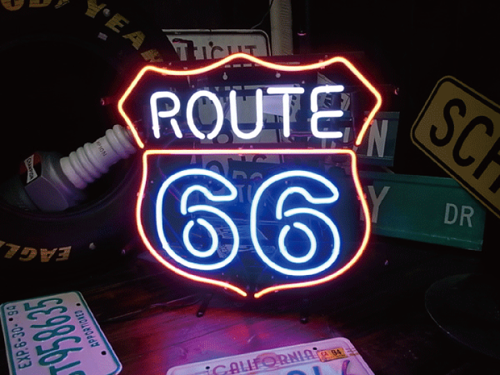 楽天市場】アメリカンダイナー（ROUTE66 ルート66）ネオン管 バー