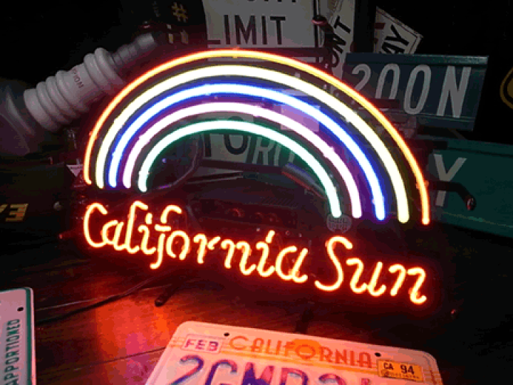 カリフォルニア California ネオンサイン 室内装飾 ネオン管西海岸装飾 楽天市場】【CALIFORNIA SUN】カリフォルニア サン ネオン管