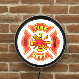 ラウンドウォールランプ FIRE DEPT（消防局） 壁掛けランプ アメリカンランプ バーランプ バー 西海岸風 インテリア アメリカン雑貨
