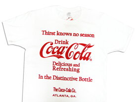 Coca-Cola コカコーラ プリントTシャツ ホワイト（CC-VT11-WH） ロゴT アメカジ USA 西海岸風 インテリア アメリカン雑貨