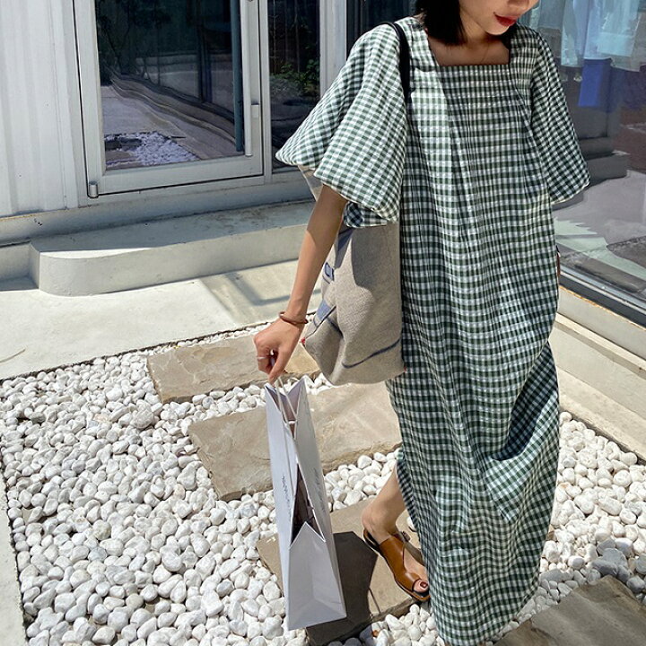 楽天市場 Elim スクエアネック ギンガムチェック パフスリーブ ワンピース ブルー グリーン The Useful Stand 楽天市場 Elim スクエアネック ギンガムチェック パフスリーブ ワンピース ブルー グリーン The Useful Stand