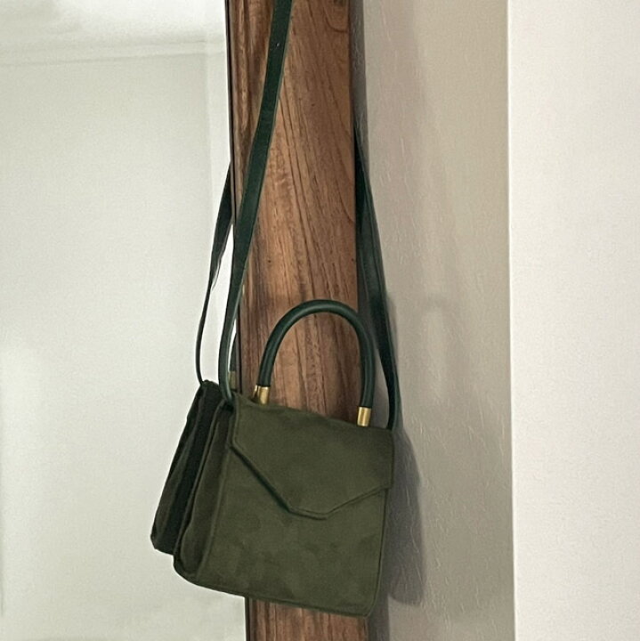 楽天市場】エコスエード ワンハンドルショルダーバッグ グリーン  
