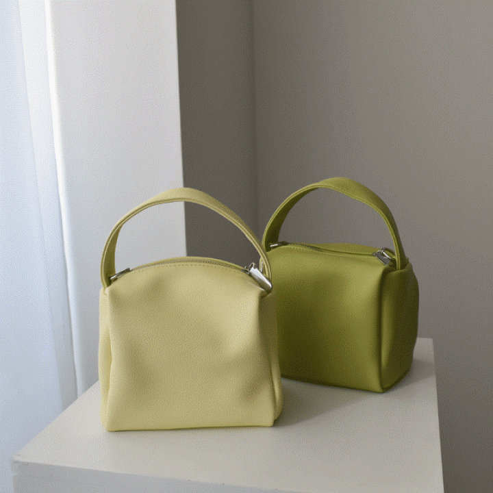 楽天市場】ミニボックスバッグ クリーム/ライムグリーン : THE USEFUL