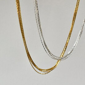 【ネコポス送料無料】 ance SV925 Thin Lines Necklace