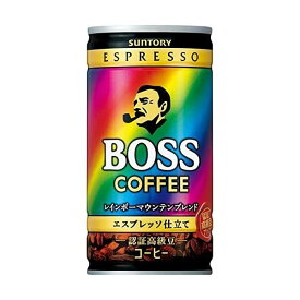 ボス コーヒー BOSS サントリー レインボーマウンテン 185g缶 ×30本×3ケース(90本) BOSS まとめ買い