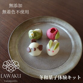 【やまぐちECエール便】ナチュラル和菓子体験キット 冬和菓子【160g】 無添加・着色料不使用｜ねりきり 手作りキット 和菓子ギフト おうち時間 知育菓子 ネオ和菓子
