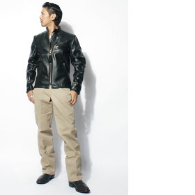 VANSONバンソンBスタンドカラーシングルライダース【USAモデル】