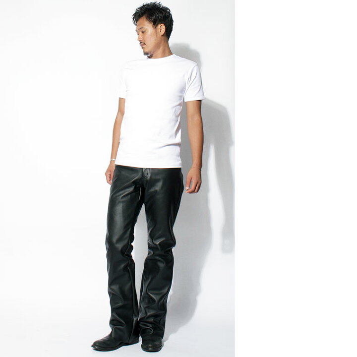 楽天市場】Schott ショット ブーツカット レザーパンツ 604 【USA  