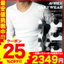 無条件25%OFFクーポン対象★ 【送料無料】AVIREX アビレックス avirex アヴィレックス ロングTシャツ カットソー Tシャツ ロンT 61534...