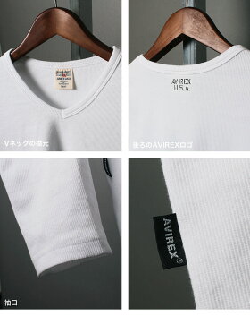 ポイント10倍★【送料無料】AVIREXアビレックスavirexアヴィレックスカットソーTシャツ615348061534816153482Vネッククルーネックヘンリーネックavirex【クーポン使用不可】【ラッキーシール対応】