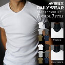 ポイント10倍★【送料無料】AVIREX アビレックス AVIREX Tシャツ アビィレックス avirex 6143501 6143502 Vネック Uネック デイリー アヴィレックス 7835934005 7835934006【クーポン対象外商品】