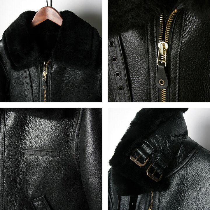 楽天市場】AVIREX アビレックス ムートンジャケット B-3 SHEEP SKIN 