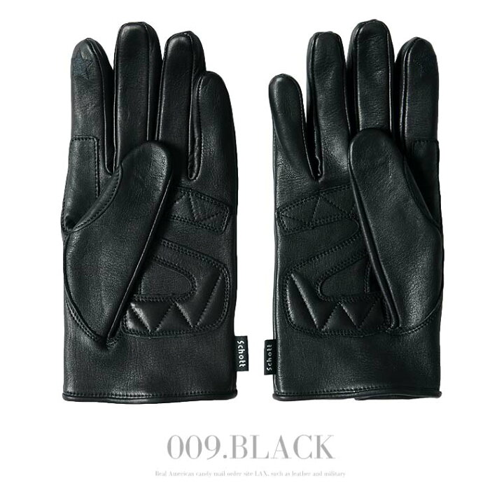 楽天市場】【ポイント10倍】Schott ショット ジップレザーグローブ 
