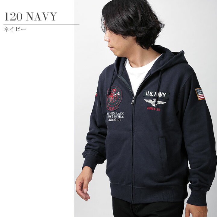 楽天市場】【ポイント10倍】AVIREX アヴィレックス トップガン L/S ZIP  