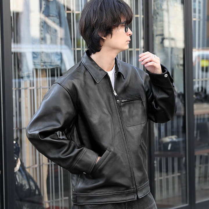 楽天市場】【ポイント10倍】 Schott ショットラムレザー トラッカー 