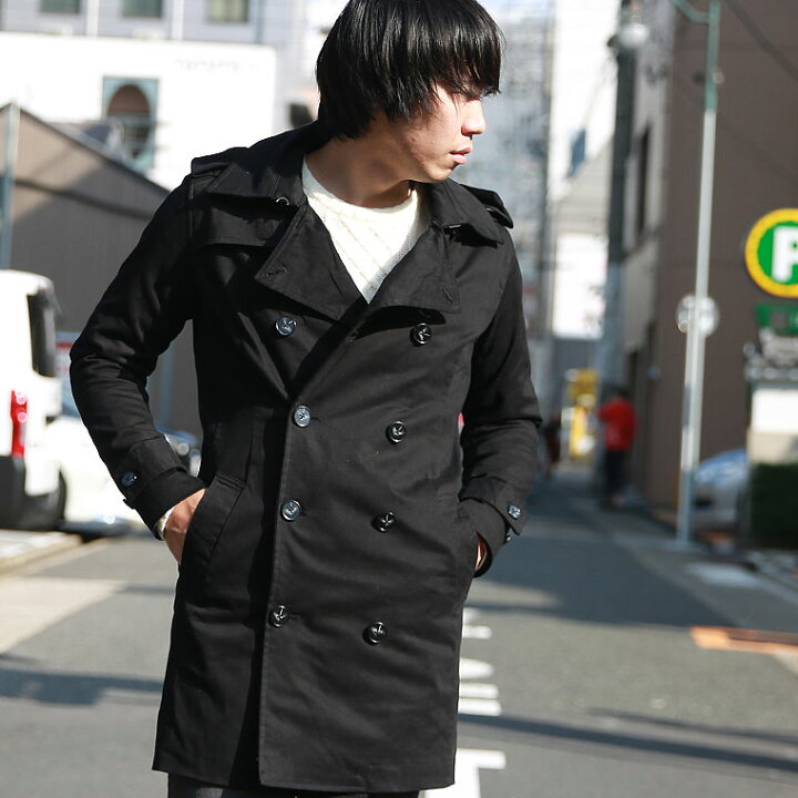 楽天市場 トレンチコート コート メンズ ロングコート ロング丈 ロング トレンチ ダブル 秋 秋服 秋物 秋冬 冬 冬服ラックス Lax 11 皮ジャン皮パンのラックス Lax