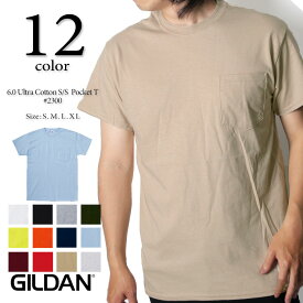 GILDAN ギルダン Ultra Cotton 6.0oz 半袖ポケットTシャツ 2300【返品・交換不可】