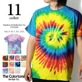 The Colortone カラートーン タイダイ Tシャツ メンズ 半袖 TD1000【返品・交換不可】
