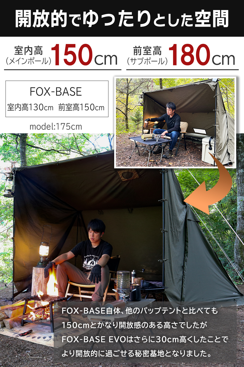 楽天市場】FUTURE FOX パップテント FOX-BASE EVO TC 軍幕 テント 