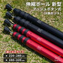 FUTURE FOX 伸縮ポール キャンプ タープポール テントポール アルミ製 2本セット ポール 伸縮式