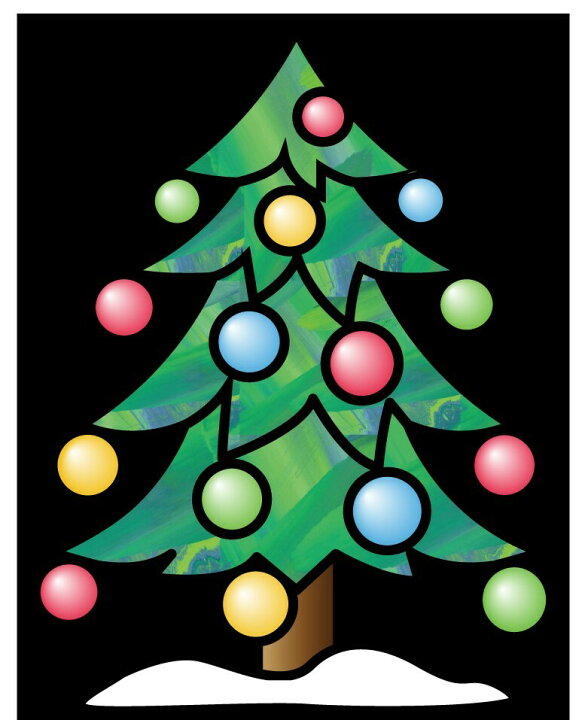楽天市場 Lazoオリジナルパネル生地 ステンドグラスキルト クリスマスツリー Lazo Tunagaru