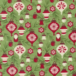 SWEETFIRE ROADONCE UPON A CHRISTMAS BAUBLES ON BRANCHES/ MISTLETOEmoda fabrics