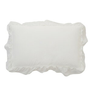 ★45%OFF&P5倍★枕カバー 43 63 フリル 43x63 かわいい おしゃれ 封筒式 ピローケース ピーチスキン 水洗い加工 洗いざらし 柔らかい オールシーズン 肌にやさしい 着脱簡単 洗える まくらカバー