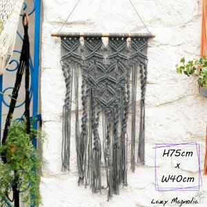 マクラメ タペストリー 壁飾り インテリア 北欧 吊り下げ マクラメ編み 縦長 おしゃれ 壁掛け 飾り 吊るす お守り ロープ 綿 コットン ハワイ ハワイアン雑貨 ルーム リビング ヨルバマクラ