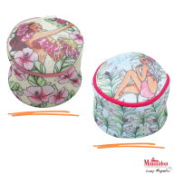 【 Maunaloa × Mighty Su 】 洗濯ネット 円柱 ブラジャー 下着 型崩れ 防止 ハワイアン 14×16cm
