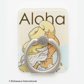 スマホリング キャラクター おしゃれ 可愛い 粘着 スマホ ストラップ アロハマプア かわいい ハワイ ハワイアン雑貨 プレゼント ギフト サーフィン サーフ サーフガール フラ iPhone Android galaxy Xperia ALOHA MAPUA SEABREEZE