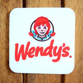 コースター ウェンディーズ Wendy's ラバー Wendys-WHITE キッチン おしゃれ 北欧 シリコン アメリカ 珪藻土 手作り アメリカ雑貨 食器 カトラリー グラス キャラクター 生活雑貨 SSS