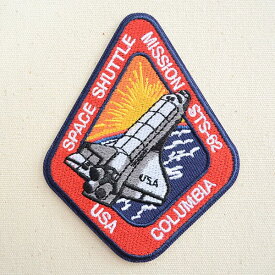ロゴワッペン NASA ナサ(STS-062) NFC-001-062 ワッペン アイロン 通販 アップリケ ブレザー シャツ エンブレム アルファベット イニシャル ミリタリー 入園 名前 キャラクター