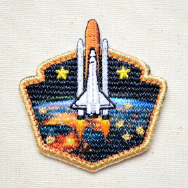 ワッペン リンリンエミリー (スペースシャトル) BB450-BB233 アイロン アップリケ パッチ アルファベット エンブレム 名前 ミリタリー 車 ディズニー ワッペン