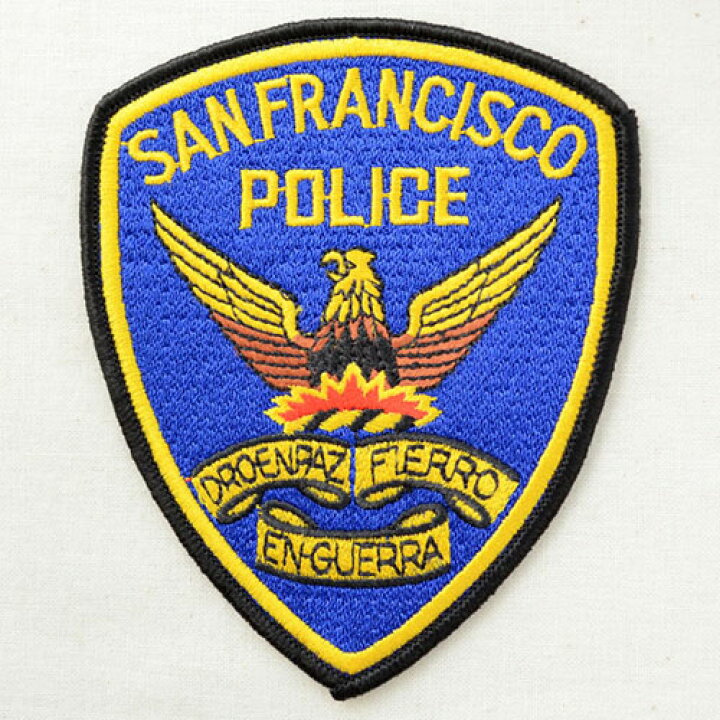 楽天市場】ポリスエンブレムワッペン サンフランシスコ警察(糊なし  