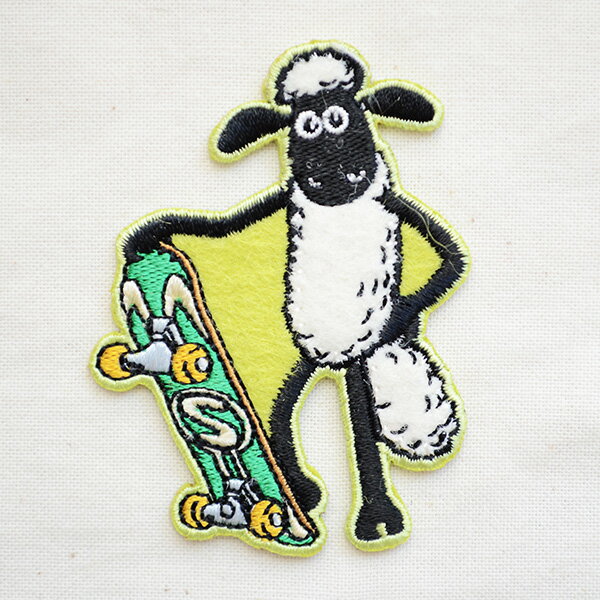 楽天市場 ワッペン ひつじのショーン Shaum The Sheep スケートボード Hs500 Hs05 ワッペン アイロン ブランド 通販 アップリケ ブレザー シャツ エンブレム アルファベット イニシャル ミリタリー 入園 名前 キャラクター ワッペン通販 ワッペンストア