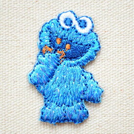 ワッペン セサミストリート クッキーモンスター/Cookie Monster S01I5212 ワッペン アイロン ブランド 通販 アップリケ ブレザー シャツ エンブレム アルファベット イニシャル ミリタリー 入園 名前 キャラクター SSS