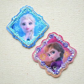 ワッペン アナと雪の女王2 アナ&エルサ D01Y2247 ワッペン アイロン ブランド 通販 アップリケ ブレザー シャツ エンブレム アルファベット イニシャル ミリタリー 入園 名前 キャラクター