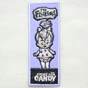 ワッペン 原始家族フリントストーン ヘブルス(パープル) CHW-035 アイロン アップリケ パッチ アルファベット エンブレム 名前 ミリタリー 車 ディズニー ワッペン