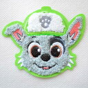 ワッペン パウパトロール ロッキー かわいい サガラ T01Y3205 ワッペン アイロン ブランド 通販 アップリケ ブレザー シャツ エンブレム アルファベット イニシャル ミリタリー 入園 名前 キャラクター