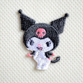 クロミ ワッペン アイロン ブランド ロゴ サンリオ S01Y2742 ポーズ ミニ 大人向け 子供向け アップリケ アルファベット グッズ うさぎ 入園 名前 キャラクター