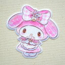ワッペン マイメロディ/My Melody サンリオ SCW600-SCW01 ワッペン アイロン ブランド 通販 アップリケ ブレザー シャツ エンブレム アルファベット イニシャル ミリタリー 入園 名前 キャラクター