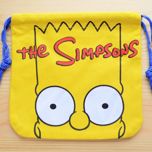 アメリカンキャラ巾着袋(S) シンプソンズ Simpsons LJK-S024 | ワッペン通販 ワッペンストア