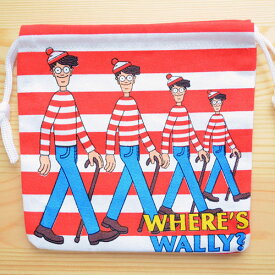 アメリカンキャラ巾着袋(S) ウォーリーをさがせ Wally LJK-S026