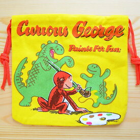アメリカンキャラ巾着袋(S) おさるのジョージ Curious George LJK-S030