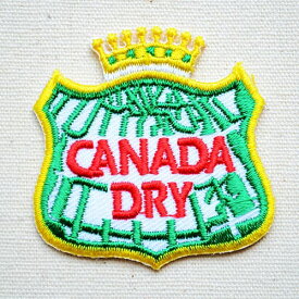 ワッペン カナダドライ CANADA DRY MW-025 ワッペン アイロン ブランド 通販 アップリケ ブレザー シャツ エンブレム アルファベット イニシャル ミリタリー カンパニー 名前 キャラクター