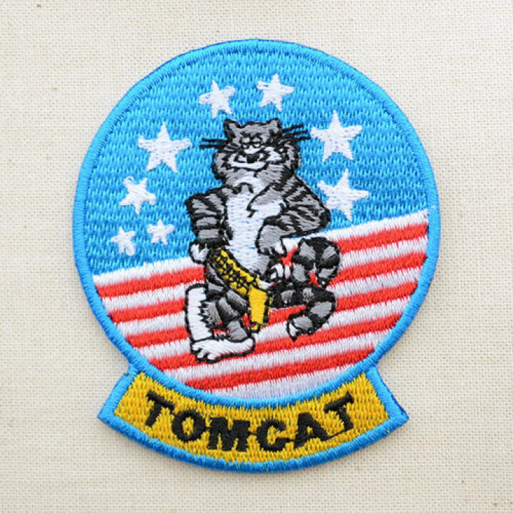 楽天市場】ミリタリーワッペン トムキャット Tomcat アメリカ海軍(ねこ 